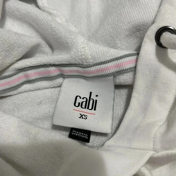 CAbi White Hoodie Sweatshirt - Picture 4 of 5